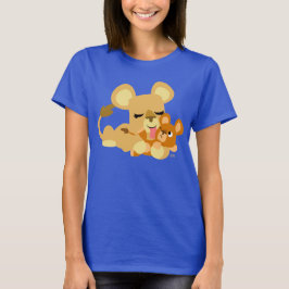 Niedlicher Cartoon Baby Lion's Bath Women T - Shir T-Shirt