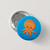 Niedlicher Cartoon Baby Octopus Button (Vorne & Hinten)