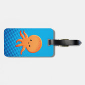 Niedlicher Cartoon Baby Octopus Gepäckanhänger (Rückseite horizontal)