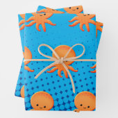 Niedlicher Cartoon Baby Octopus Geschenkpapier Set (Beispiel)