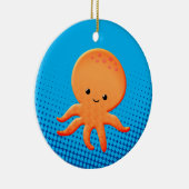 Niedlicher Cartoon Baby Octopus Keramik Ornament (Rechts)