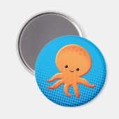 Niedlicher Cartoon Baby Octopus Magnet (Vorderseite/Rückseite)