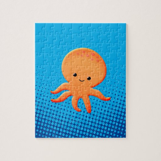 Niedlicher Cartoon Baby Octopus Puzzle (Vertikal)