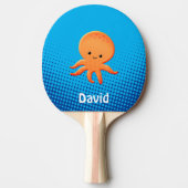 Niedlicher Cartoon Baby Octopus Tischtennis Schläger (Vorderseite)