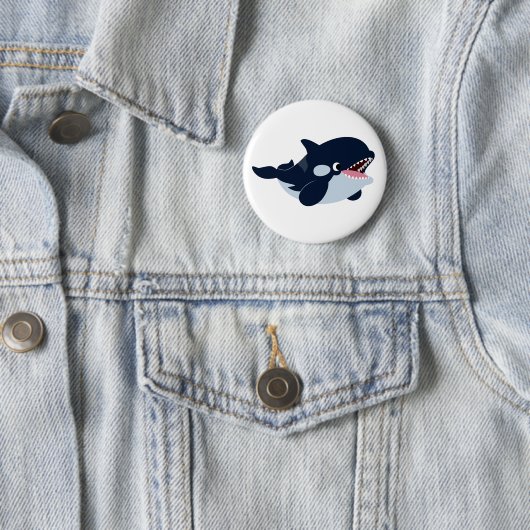 Niedlicher Cartoon Baby Orca Button (Beispiel)