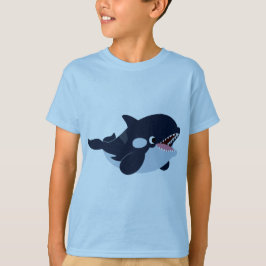Niedlicher Cartoon Baby Orca Kinder T - Shirt