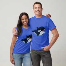 Niedlicher Cartoon Baby Orca T - Shirt