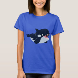 Niedlicher Cartoon Baby Orca T - Shirt