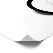 Niedlicher Cartoon Baby Panda Bear Golfing Poster (Ecke)