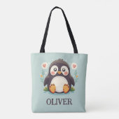 Niedlicher Cartoon Baby Penguin Tasche (Rückseite)
