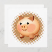 Niedlicher Cartoon Baby Pig (Vorne/Hinten)