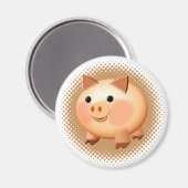 Niedlicher Cartoon Baby Pig Magnet (Vorderseite/Rückseite)