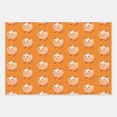 Niedlicher Cartoon Baby Pig Muster Geschenkpapier Set (Vorderseite)