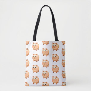 Niedlicher Cartoon Baby Pig Muster Tasche