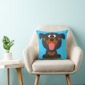 Niedlicher Cartoon Baby Rottweiler Mojo Kissen (Stuhl )
