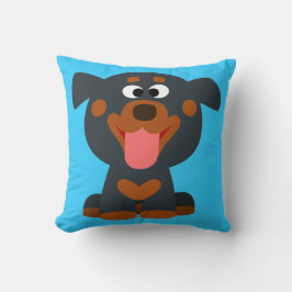 Niedlicher Cartoon Baby Rottweiler Mojo Kissen