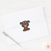 Niedlicher Cartoon Baby Rottweiler Sticker (Umschlag)