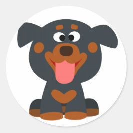 Niedlicher Cartoon Baby Rottweiler Sticker