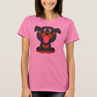 Niedlicher Cartoon Baby Rottweiler Women T - Shirt