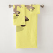 Niedlicher Cartoon Badhandtuch Set (Insitu)