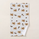 niedlicher Cartoon Badhandtuch Set (Handtuch)
