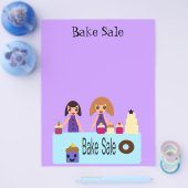 Niedlicher Cartoon Bake Sale Flyer (Einzeln)