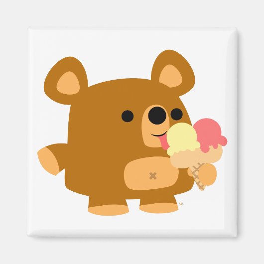 Niedlicher Cartoon Ball mit Balls :) Magnet (Vorne)