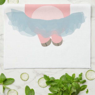 Niedlicher Cartoon Ballerina Schweinefleisch Handt Geschirrtuch
