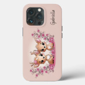 Niedlicher Cartoon Bambi Liebhaber Herzlich Willko Case-Mate iPhone Hülle (Rückseite)