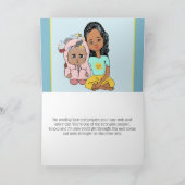 Niedlicher Cartoon Bär wird bald zum Gedicht für F Karte (Innenseite)