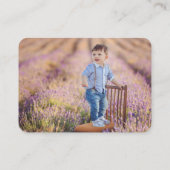 Niedlicher Cartoon Bärenbärchen Foto Profil des Ki Telefonnummerkarte (Rückseite)