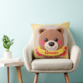 Niedlicher Cartoon Bärengesicht mit farbenfroher S Kissen (Stuhl )