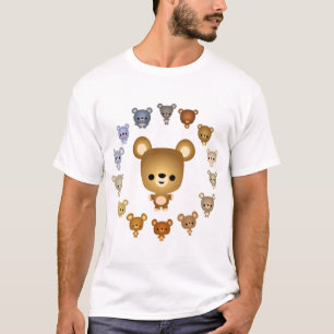 Niedlicher Cartoon Bärenjunge Kinder T - Shirt
