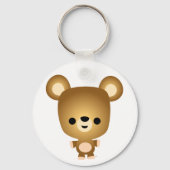 Niedlicher Cartoon Bärenkuppel Schlüsselanhänger (Vorderseite)