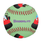 Niedlicher Cartoon Baseball (Vorderseite)
