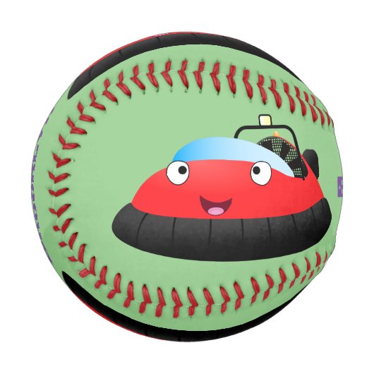 Niedlicher Cartoon Baseball (Vorderseite Links)