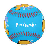 Niedlicher Cartoon Baseball (Rückseite)