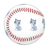 Niedlicher Cartoon Baseball (Vorderseite Links)