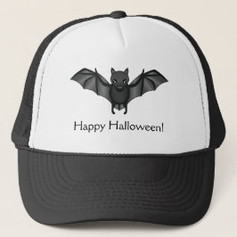 Niedlicher Cartoon Bat Halloween Illustration Truckerkappe