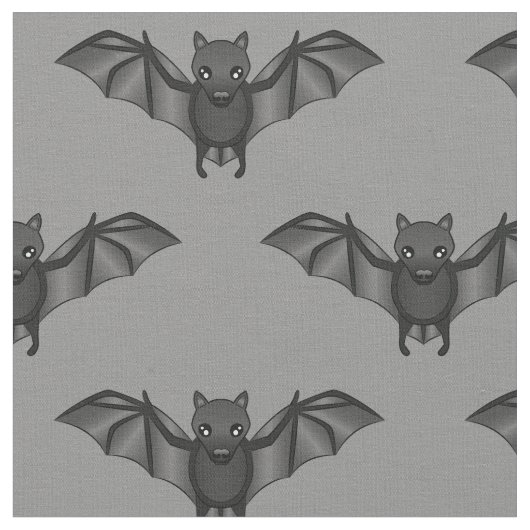 Niedlicher Cartoon Bat Muster Illustration Stoff (Nahaufnahme)