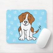 Niedlicher Cartoon-Beagle Mousepad (Mit Mouse)