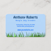 Niedlicher Cartoon Beagle Welpenzüchter Visitenkarte (Rückseite)