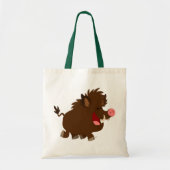 Niedlicher Cartoon Beaming Wild Boar Bag Tragetasche (Vorne)