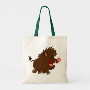 Niedlicher Cartoon Beaming Wild Boar Bag Tragetasche
