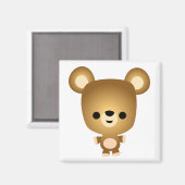 Niedlicher Cartoon Bear Cub Magnet (Vorderseite/Rückseite)