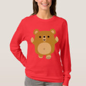 Niedlicher Cartoon Bear Women T - Shirt (Vorderseite)
