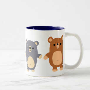 Niedlicher Cartoon Bears 1 Tasse