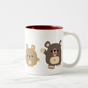 Niedlicher Cartoon Bears 2 Tasse