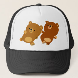 Niedlicher Cartoon Bears Hat Truckerkappe