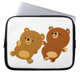 Niedlicher Cartoon Bears Laptop-Sieb Laptopschutzhülle